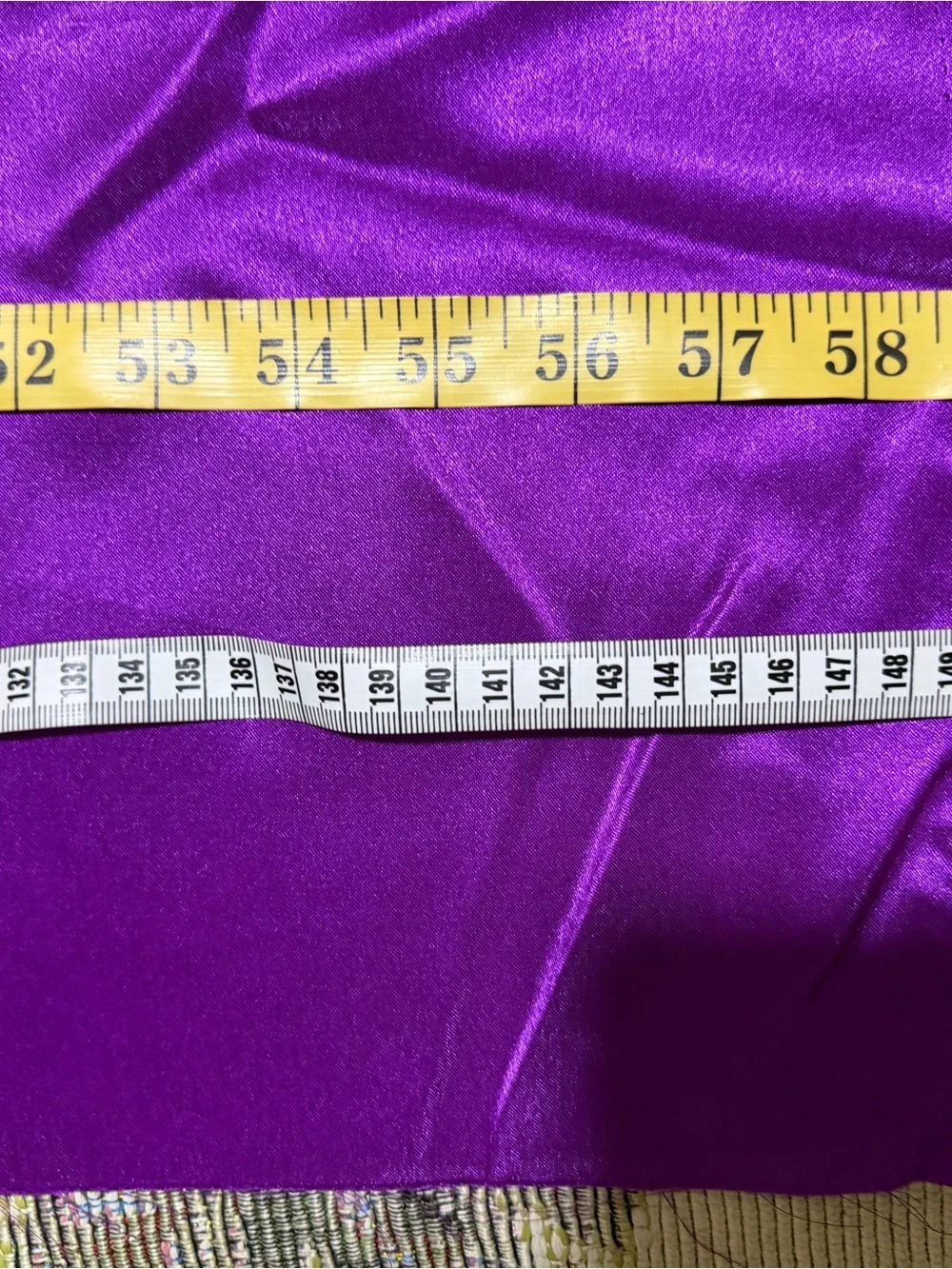 4 Yards : 2 yards each : Purple and Light Lavender Organza Party Fabric Set